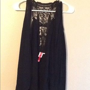Black tank style cardigan